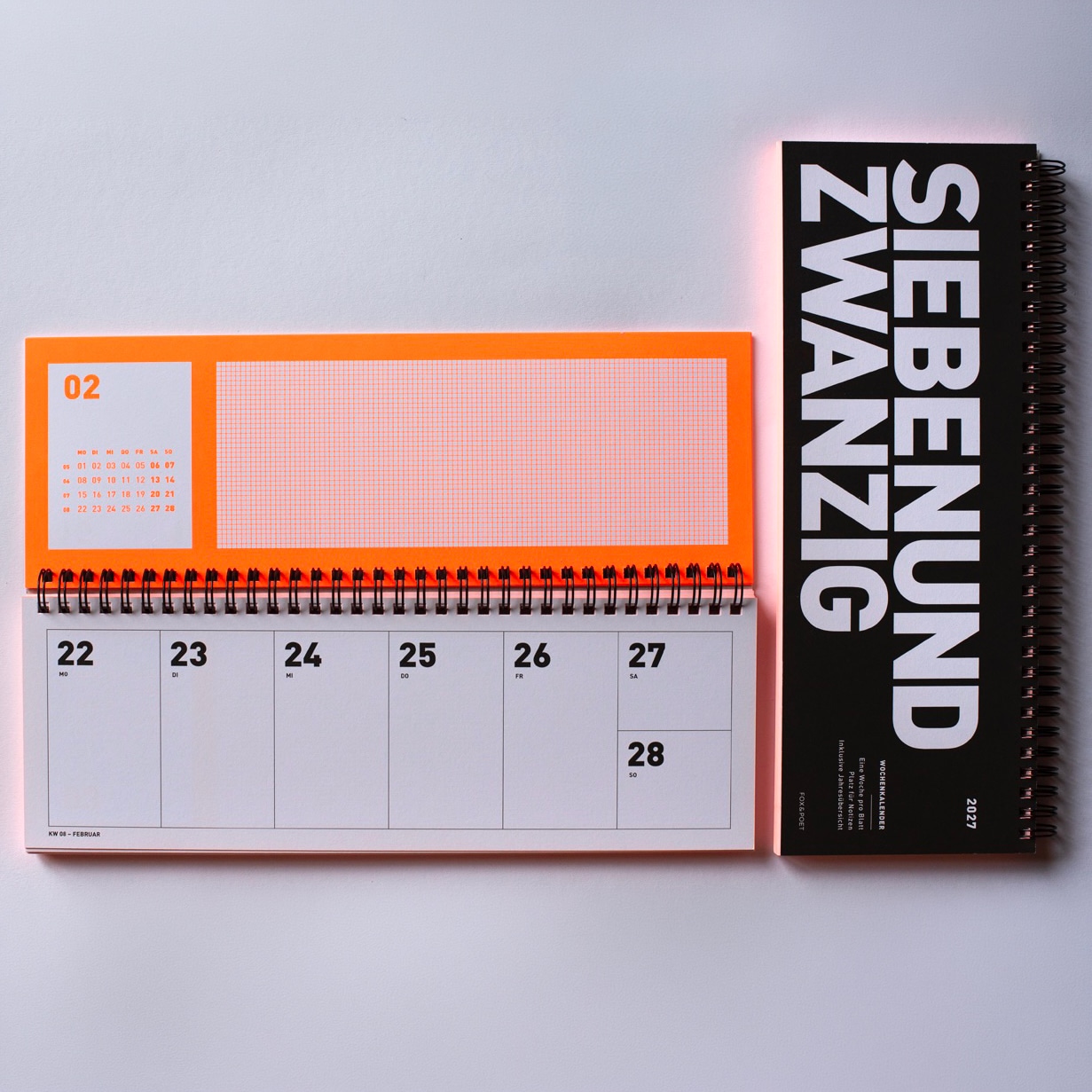 FOX&POET TISCHFORMAT desk calendar 2027