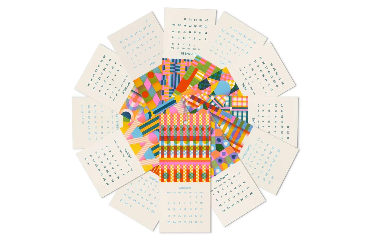 RISOTTO Studio 2027 Risograph Mini Calendar